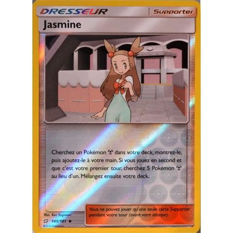 Carte Pok Mon Jasmine Reverse Sl Soleil Et Lune Duo De