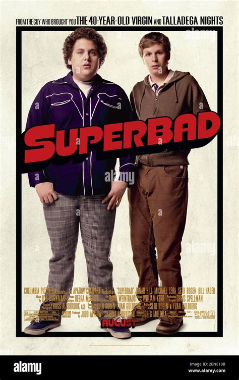 Superbad Year 2007 USA Director Greg Mottola American Poster Stock