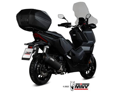 MV HO 0004 LV SILENCIEUX DE MOVER EN ACIER INOXYDABLE NOIR MIVV HONDA