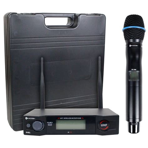 Microfone Sem Fio Profissional - Microfone Profissional Sem Fio Kadosh K481m com 50 Canais UHF e Padrão ...