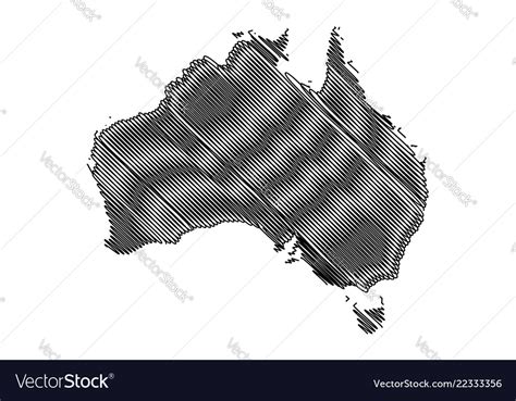 Australia map Royalty Free Vector Image - VectorStock