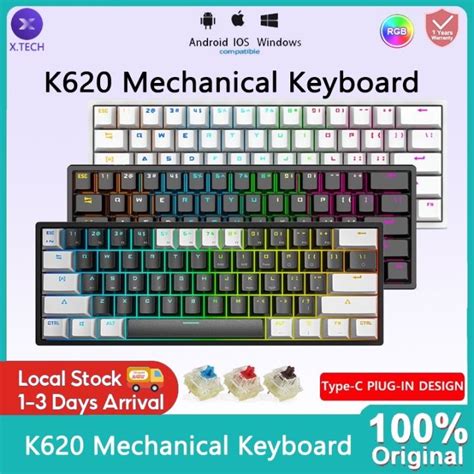 Xtech K K Mechanical Keyboard Keys Rechargeable Rgb Light Wired