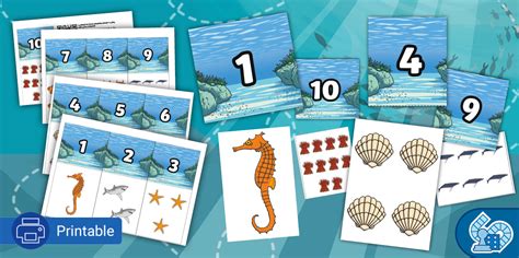 Under The Sea Number Matching Game Twinkl Resources