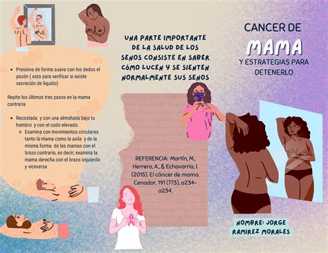 Triptico Cancer De Mama Mamamama Cancer De Y Estrategias Para