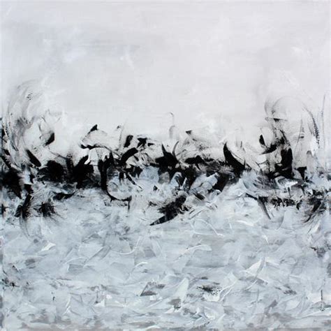 Black White Gray Abstract Art Painting | Chairish