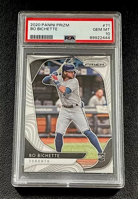 2020 BO BICHETTE Panini Prizm ROOKIE 71 PSA 10 Gemmes Comme Neuf