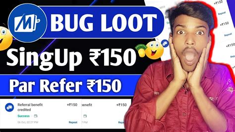 Mobikwik Bug Par Account Par Refer Instant