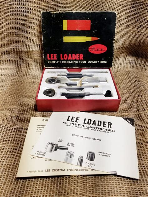 Lee Loader Complete Kit 30 Carbine Old Arms Of Idaho Llc