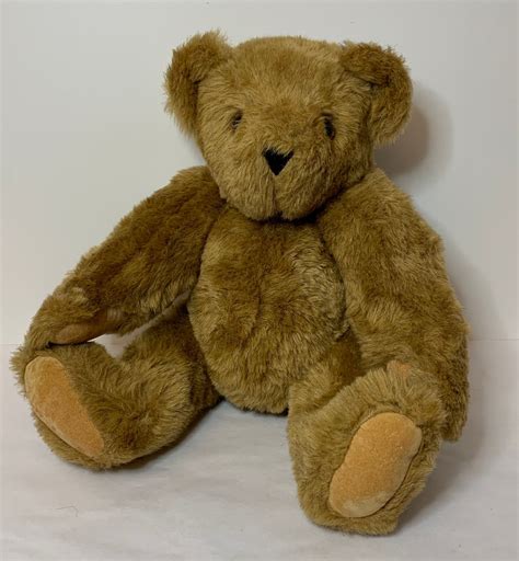 Authentic Vermont Teddy Bear Fully Jointed Classic Bear Plush Etsy