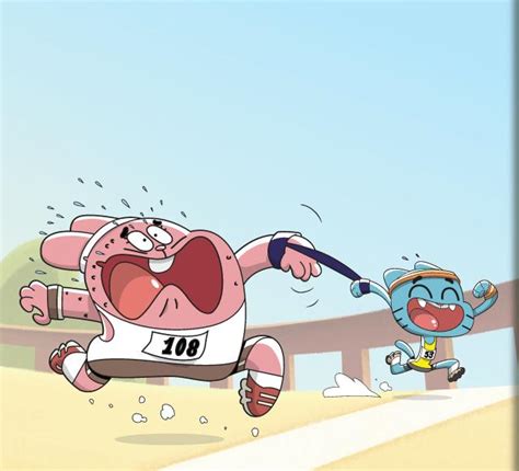 Gumball y Richard entrenando by Geellick on DeviantArt