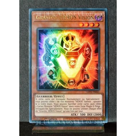 Carte Yu Gi Oh Gfp Fr Gravito H Ros Vision Neuf Fr Cdiscount