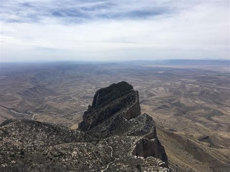 Top Guadalupe Peak With A View Of El Capitan Highest Point In Texas At