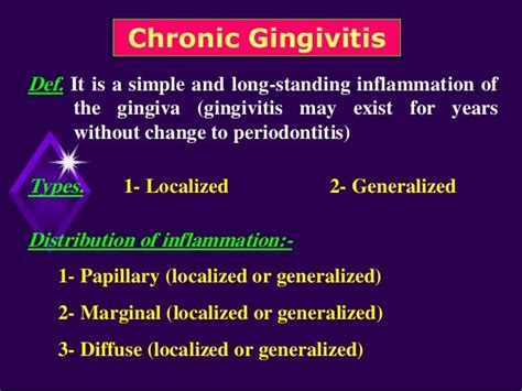 Chronic Gingivitis