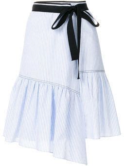 юбка с полосатым узором и завязкой на талии | Moda faldas, Faldas ...