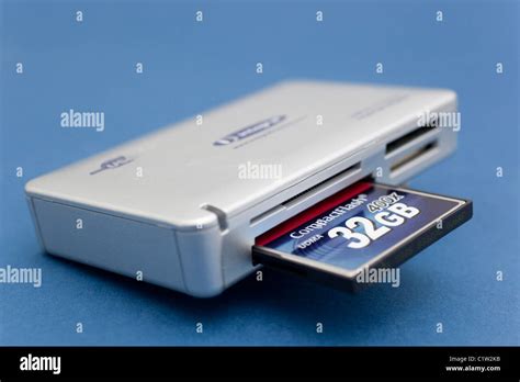 Card reader with compact flash card Stock Photo - Alamy