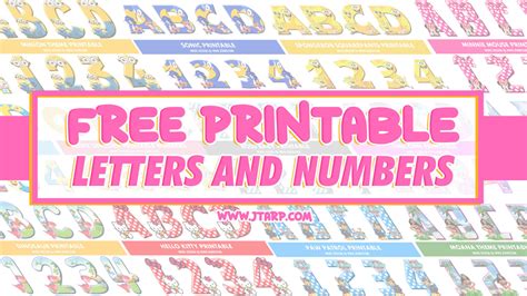 Free Printable Letters And Numbers