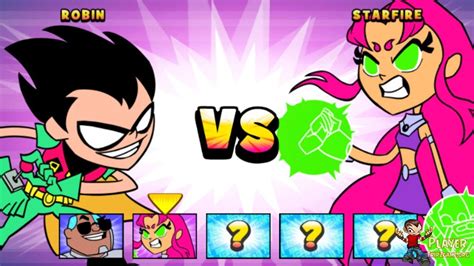 Teen Titans Go Jump Jousts Robin Vs Starfire Cartoon Network Games