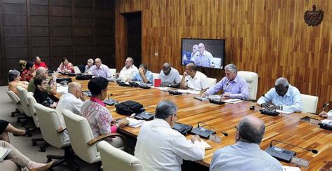 Participó Díaz Canel en reunión del Grupo Gubernamental de Apoyo a la