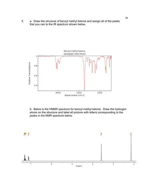 Solved 30 1 A Draw The Structure Of Benzyl Methyl Ketone