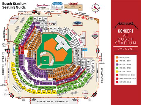 St Louis Cardinals Seating Chart Map Literacy Basics