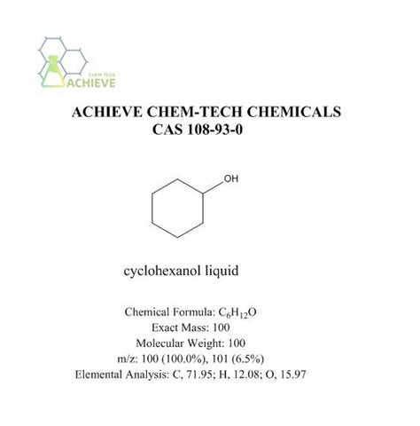 Ciclohexanol Liquid CAS 108 93 0 Fornecedores Fabricantes Fábrica