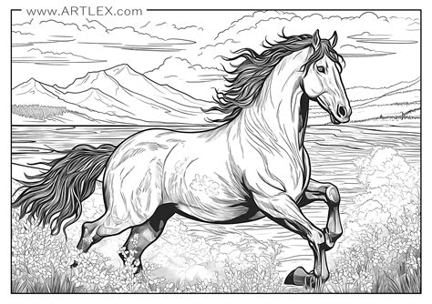 12 Best Horses Coloring Pages Free Printable Artlex