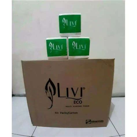 Jual Livi Eco Multipurpose Pop Up Tissue 150 Sheet 1 Dus 60 Pak