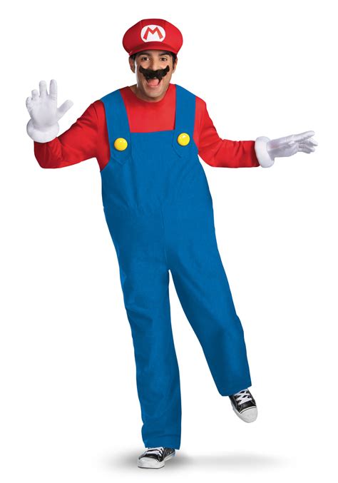 Mens Deluxe Mario Costume