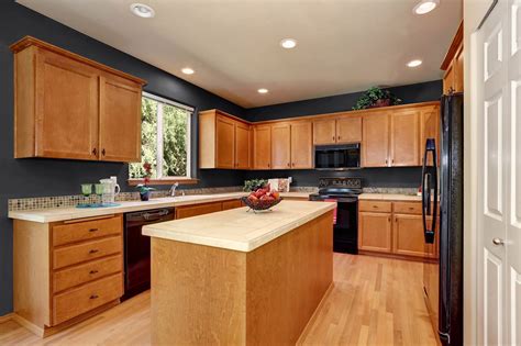 Golden Oak Kitchen Paint Colors With Cabinets And Stainless Steel