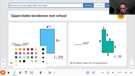 Berekenen Van Een Oppervlakte Met Schaal Niveau K Deel Youtube