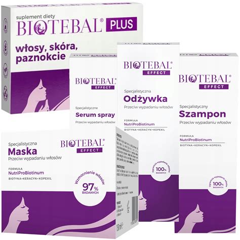 Zestaw Biotebal Na Wypadanie W Os W Tabletki Serum Szampon Od Ywka