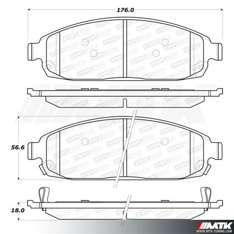 Plaquette De Frein Stoptech Street Sport Jeep Grand Cherokee WK REF 308