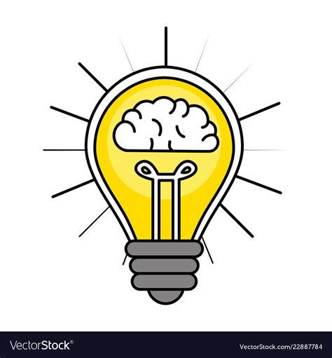 Idea light bulb Royalty Free Vector Image - VectorStock