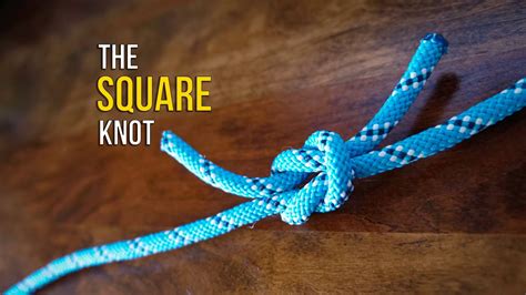 How To Tie The Square Knot In UNDER 60 SECONDS How To Tie A Binding