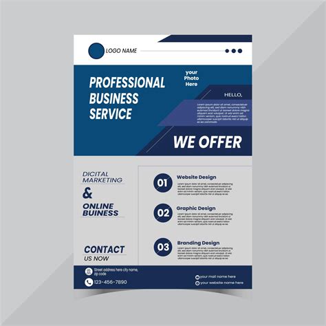 Modern Professional Business Flyer Template 22933949 Vector Art At Vecteezy