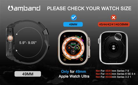 Amband Bands Case Screen Protector Compatible With Apple Watch Ultra