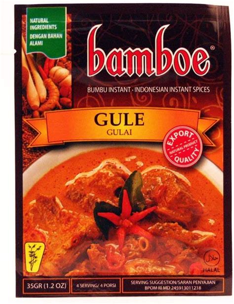 Amazon Bamboe Indonesian Instant Spice Bumbu Gule Aromatic Lamb