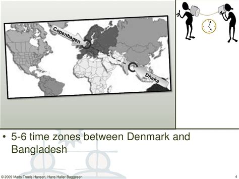 5-6 time zones between