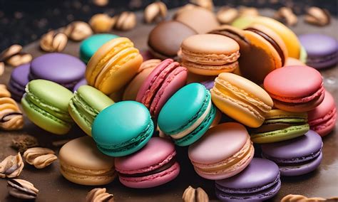 Premium Photo French Colorful Macaroons