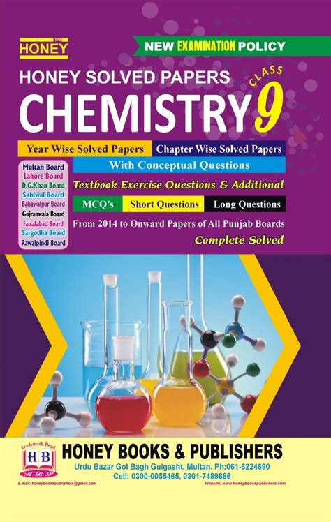 Chemistry E M Th Chapter Wise Year Wise Solved Honey Books