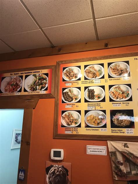 Menu At Toshis Teriyaki Restaurant Kenmore