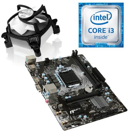 Kit Placa De Baza MSI H110M PRO VH Intel Core I3 6100 3 7GHz Cooler