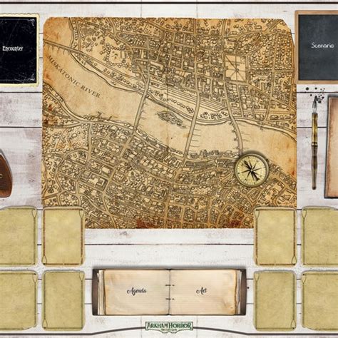 Playmat For Arkham Horror The Card Game 36x36 Digital Etsy Canada