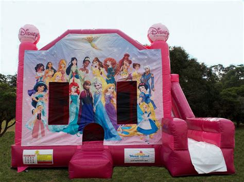 Disney Princess Jumping Castle Hire And Slide Wonderland Jumping Castles