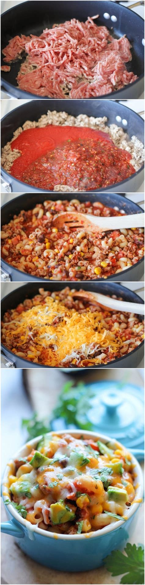 One Pot Mexican Skillet Pasta Recipe | Quick & Easy Recipes