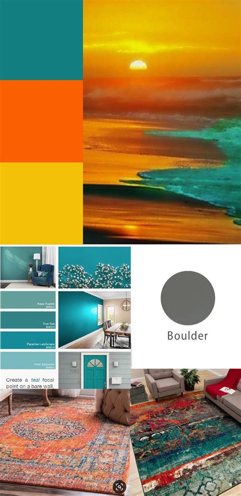 Orange Yellow Turquoise Color Inspiration Blue Colour Palette Orange Color Palettes Blue