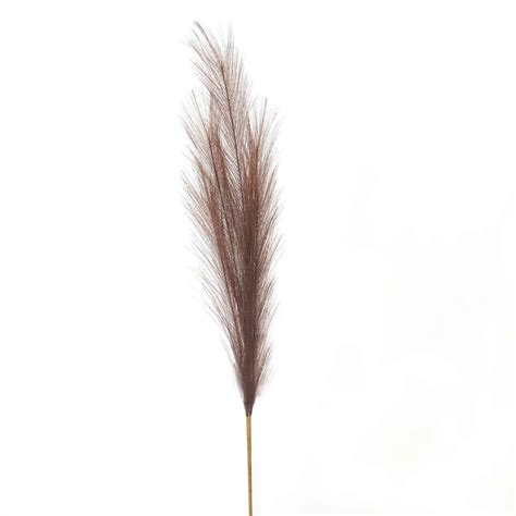 Taupe Faux Pampas Grass Stem Faux Stem Artificial Stem Taupe Stem