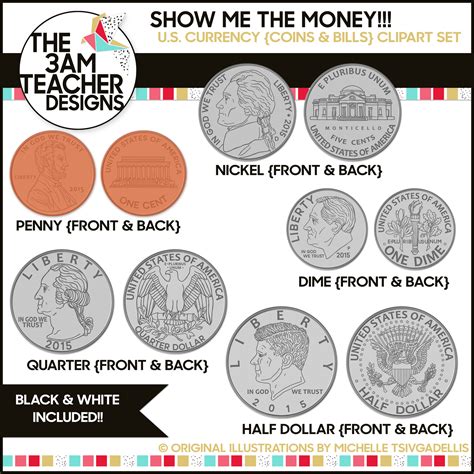 Us Coins Clipart High Quality Images Of Pennies Nickels Dimes