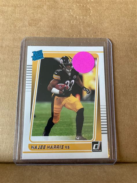 Najee Harris 2021 Panini Donruss Rated Rookie Rc 259 Ebay