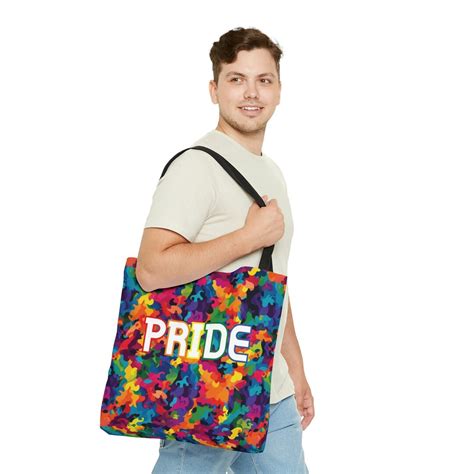 Pride Aop Tote Bag Pride Tote Bag Gay Tote Bag Lesbian Tote Etsy